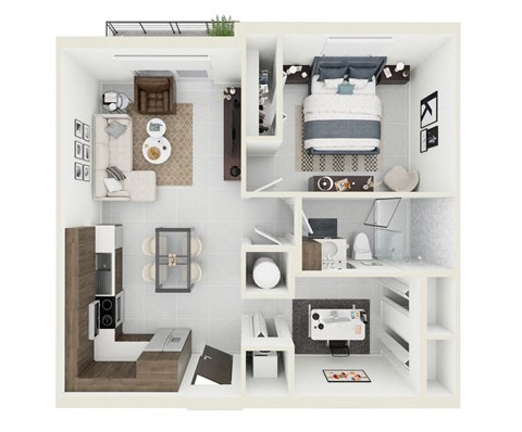 A2 floor plan  at Westaget on Univeristy in Lauderhill, FL